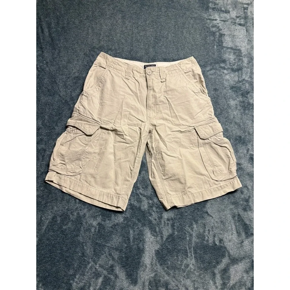 Polo Jeans Co. Men's Khaki Ripstop Cargo Shorts Size 32 RL Utility